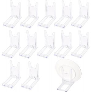 13 Pcs Support Assiette Decorative, Support De Présentation Réglable Transparent, Porte Assiette Chevalets, Présentoir De Support Livre, Supports De Plaque Affichage Pour Téléphones Portables Cartes - Neuf