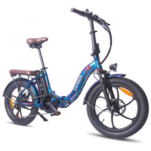 20'' V&eacute;lo &Eacute;lectrique Fafrees F20 Pro, V&eacute;lo &Eacute;lectrique Pliable Pour Femmes Et Hommes, V&eacute;lo De Montagne &Eacute;lectrique 250 W, Batterie Amovible 36 V/18 A, Autonomie 70-130 Km - Bleu - Neuf