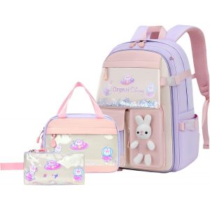 KALSC-Lot De 3 Sacs À Dos Motif Lapin Kawaii Pour Filles - Neuf