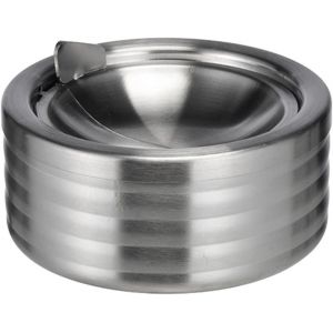 Cendrier tempête en acier inoxydable, aspect élégant, acier inoxydable, argent, - Neuf
