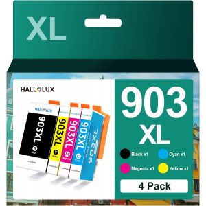 4 Cartouche 903 Xl Remplacement Compatible Pour Hp 903 903Xl Cartouches D'Encre Pour Hp Officejet 6950 6960 Officejet Pro 6960 6970 (Noir Cyan Magenta Jaune, 4-Pack)[COM201087] - Neuf