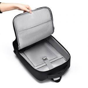 Sac &Agrave; Dos Ordinateur Grande Capacit&eacute; &Eacute;tanche Avec Port USB Noir Noir YONIS - Neuf