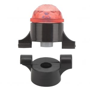 Lot De 3 Alarmes Lumineuses Pour Canne A Peche En Mer, Dispositif D'avertissement A Double Base, Lumieres A Induction Intelligentes Et Automatiques, Rouge - Neuf