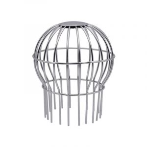 Filtre de gouttière en acier inoxydable 304 de 7,6 cm, compatible avec les descentes de 6,6 à 9,4 cm, arrête les feuilles, les graines et autres débris. Outil de nettoyage de gouttière - Neuf