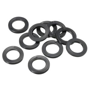 M15 Rondelle Plate Caoutchouc,10 Paquet 15 mm ID 23 mm OD 2.5mm Épais Étanchéité Espaceur Joint Anneau pour Robinet Tuyau Eau Tuyau Fixation Boulon,Noir - Neuf