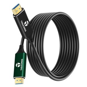 SUNY-Câble À Fibre Optique Hdmi 8K 20M,Câble Hdmi 2.1 Haut Débit Prend En Charge 48 Gbit/S 8K @ 60 Hz 4K @ 120 Hz Hdr Dynamique Hdcp 2.2 Et 2.3 Earc Pour Ps7,Xbox Series X,Pc,Tv - Neuf