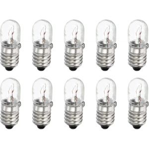 E10 Vis Base Miniature Ampoules 48v/2w Chaud Jaune Clair Mini Lampes Avec Boîte, 1 Ensemble/10 Paquet - Neuf
