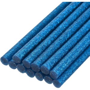 B&acirc;tons de Colle Mini pour Pistolet &agrave; Colle Chaude 0,27 Pouce x 8 Pouces Paillettes Bleu Vif 12Pcs,Parfait pour les Projets d'Artisanat DIY et le Scellage - Neuf