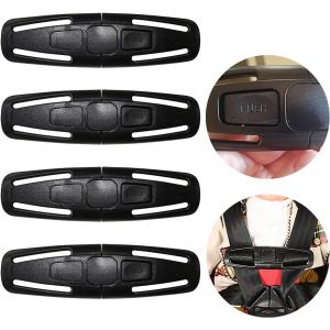 Clip Ceinture De Sécurité Pour Voiture Clip Et Ceinture Siege Auto De Sécurité Pour Enfant Pinces Pour Sangle De Poitrine Pour Bébé Et Siège D'auto Clip De Ceinture De Sécurité Pour Sièges 4 Pièces - Neuf