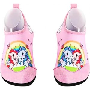 Ihkhu-Chaussons Enfant,Chaussons Garcon Filles,Pantoufles Enfant Doux Antidérapant,Chaussons Enfant Souple Semelle Souple Respirant,Chaussures Antidérapants Légers Sèche Vite,Chaussures De Plage - Neuf