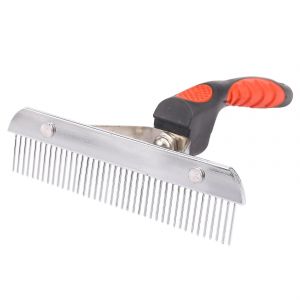 Peigne Pour Animaux De Compagnie Peigne De Râteau Extra-Large Brosse De Toilettage Outil De Délestage Peigne De Beauté Compatible Avec Les Grands Chiens Golden Ret - Neuf