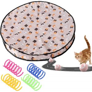 Sept-Jouet Chat Interactif,Jouet Interactif Automatique Pour Chat,Jeu De Capture De Souris &Agrave; Cache-Cache,Avec Jouet Ressorts &iquest; - Neuf