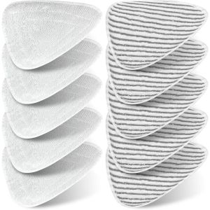 PATB-10 Pièces Housses de Rechange pour Nettoyeur a Vapeur, Recharge pour Balai Vapeur, réutilisables, pour Nettoyeur a Vileda Steam Accessoire, pour Enlevez Les Taches Sales Gardez le Sol Propre - Neuf