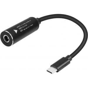 ELVORIX-PD65W DC4017 C&acirc;ble de charge vers USB-C DC 4,0 mm x 1,7 mm femelle ronde vers type C pour ordinateurs portables, t&eacute;l&eacute;phones portables, tablettes, rechargeables, etc. (DC4017) - Neuf