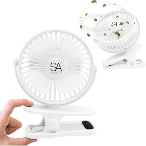 KALANKA-Ventilateur de bureau à clipser, ventilateur de bureau, ventilateur de poussette, ventilateur de bureau USB, petit ventilateur portable avec rotation à 360°, ventilateur de refroidissement - Neuf