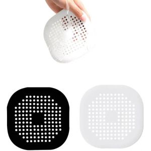 2 Pcs Protection de Drain de Silicone,Filtre Evier de Cuisine avec Ventouse,Filtre de Couverture de Drain de Baignoire,Filtre D'éVier de Cuisine Et Salle de Bain..[M59] - Neuf