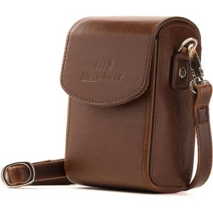 Vertical"" Protective Dark Brown Leather Camera Case ,Bag for Sony DSC-RX100M II Cyber-shot Digital Still Camera RX100 II,Canon PowerShot S120 - Neuf