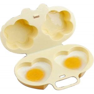 Oeuf Poacher 2 Cavit&eacute; Micro-Ondes Petit D&eacute;jeuner Ustensile Oeuf Bouilloire Appareils De Cuisine Pour Cuiseurs &Agrave; Oeufs &Agrave; La Maison - Neuf