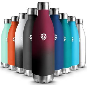 Gourde Isotherme Enfant 500ml, Acier Inoxydable 18/8, Bouteille Isotherme, Sans Bpa, Gourde Enfant, , Water Bottle, &Eacute;tanche Double Isolation, Bouteille Inox Pour Camping, &Eacute;cole, Gym - Neuf