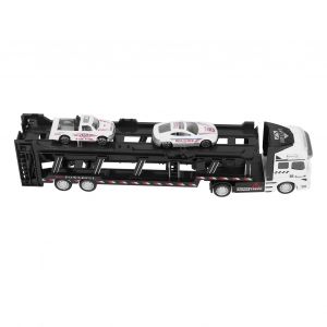 Modele De Voiture Porte-Conteneurs En Alliage 1:48, Jouet A Traction, Vehicule Hautement Simule Pour Enfants (Blanc) - Neuf