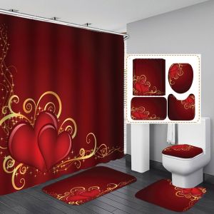 Saint-Valentin - Rideau de douche (Style 9) - Neuf