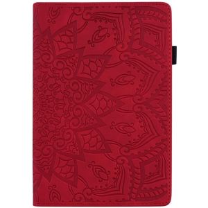 Ipad 10.2 Pouces Coque,Ipad 9/8/7 2021 9ème Gen 2020 8ème Gen 2019 7ème Gen/Ipad Air 3rd 10.5/ Ipad Pro 10.5 2017 Cuir Folio Case Housse Étui Avec Support Fonction -Rouge - Neuf