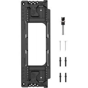 Kit de Gabarit de Charni&egrave;re de Porte, Gabarit de Localisation D'installation de Trous, Gabarit de Per&ccedil;age de Charni&egrave;re, pour Charni&egrave;res de 2-1/2 &agrave; 6 Pouces et &Eacute;paisseur de Porte de 1-3/8 - Neuf