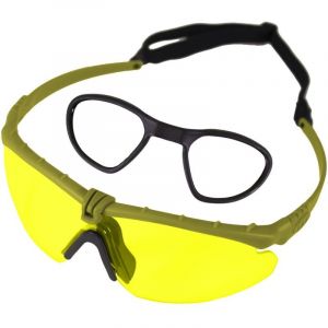 Np Battle Pro's - Monture Verte / Lentille Jaune Avec Insert - Neuf