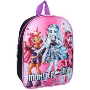 Sac à dos Monster High fille-Rose-Violet-Enfant-Ecole-Crèche-Maternelle-Garderie-- Cartable fille-Bretelles réglables-Idée Cadeau-29 cm - Neuf