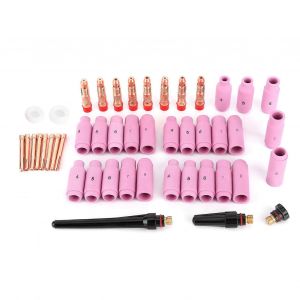 46Pcs buse de soudage TIG buse de soudeuse de contact pour torche 17/18/26 outil de r&eacute;paration - Neuf