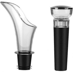 Aérateur De Vin Verseur Et 1 Bouchon À Vide De Vin En Silicone Anti-Goutte Bouchon À Vide De Vin Réutilisable - Neuf