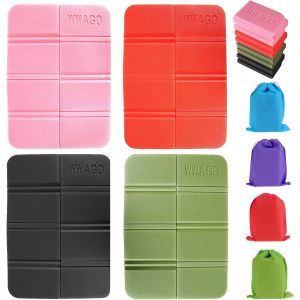 Coussin De Si&egrave;ge Imperm&eacute;able, Lot De 4 Coussins De Camping Pliables, Tapis De Camping Pliables Lsolant, Coussins De Si&egrave;ge Pour Voyage, Randonn&eacute;e, Pique-Nique, Jardin, Stade - Neuf