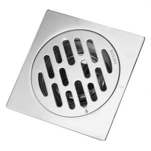 Siphon de sol siphon de douche 6 cm carré siphon de salle de bain couvercle de siphon douche extérieure siphon de sol siphon inodore en acier inoxydable pour salle de bain, WC, baignoire, balcon - Neuf