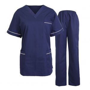 Ensemble de vetements d'infirmiere respirant, chemise et pantalon pour dentiste, medecin, salon, manches courtes, taille L - Neuf