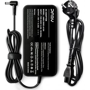 120W 19V 6,32A AC Adapter Chargeur Adaptateur Alimentation Ordinateur Portable Notebook Laptop Charger pour ASUS N56 N56V N550 N750 X750 PA-1121-28 ADP-120RH B A15-120P1A (DC Jack 5,5mm x 2,5mm) - Neuf
