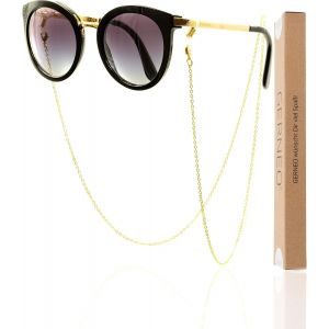 Fdjhy-® - Nizza - Chaîne À Lunettes Et Porte-Masque Résistants À La Corrosion - Plaqués Or - Chaîne À Lunettes Et Bracelet À Lunettes De Haute Qualité Pour Lunettes De Soleil Et De Lecture - Neuf