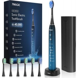 Kalanka-Brosse ¿¿ Dents ¿¿Lectrique, Sonique, 6 Modes, 3 Intensit¿¿S, 40000vpm, Ipx7, Batterie 90 Jours, Minuteur, Bleu - Neuf