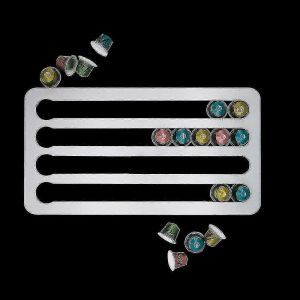 2021 Nouveau support de capsule de caf&eacute; Support rotatif de dosette de caf&eacute; Tour Rack Dosettes de caf&eacute; rotatives &Eacute;tag&egrave;res de rangement pour Nespresso40 Nespresso Blackaespa - Neuf