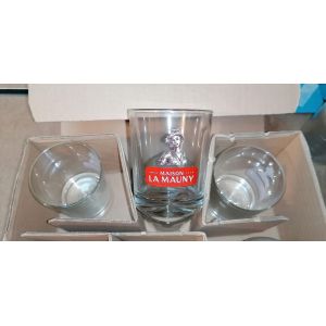 Lot 6 Verres A Rhum La Mauny 20 Cl Neuf Modele Caravelle - Neuf