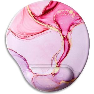 Tapis De Souris Ergonomique Avec Repose-Poignet Et Base Antidérapante En Polyuréthane, Pour La Maison, Le Bureau, Les Jeux, Le Travail, Les Ordinateurs Portables, Soulage La Douleur Avec Base - Neuf
