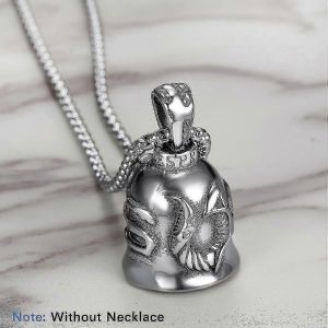 Bell Ange Aile Chevalier Bell Lettres Porte-Clés Moto Vélo Équitation Gardien Bell1 Pièceargent - Neuf