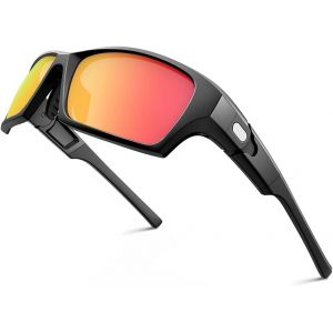 Rave - Lunettes De Vélo Rapides Pour Homme Et Femme - Lunettes De Soleil De Sport Tr90 Ultra Légères - Polarisées Avec Plaquettes Nasales Réglables Et Branches Uv400 - Lunettes De Course[Z1702] - Neuf