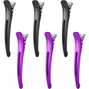 Shiliu-6 Pièces Pince Crocodile Cheveux, Pince Cheveux, Pince Cheveux Femme, Pince Cheveux Coiffeur, Professionnel Pince Cheveux Co[ - Neuf