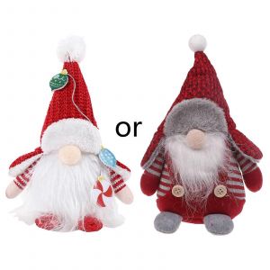 No&euml;l &agrave; Percevoir pour Poup&eacute;e de Table Plateau Lumineux Ornements Nain pour Poup&eacute;e Affichage de la Fen&ecirc;tre de D&eacute;coration de l'Artisanat de Gnome pour Poup&eacute;e fo - Neuf