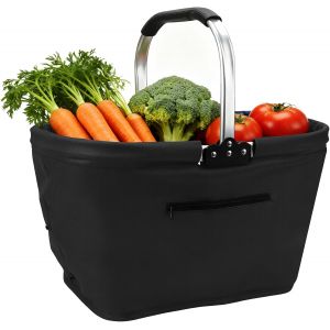 Ulteronixshop-Panier de Courses Pliable 35 L, Panier de Pique-Nique avec Poign&eacute;es Rembourr&eacute;es, Grand Sac Pliable en Oxford R&eacute;istant &agrave; l'eau pour Les Courses La Famille - Neuf