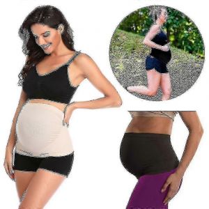 2 Pack Femme Maternité Ventre Band Antidérapant Silicone Stretch Grossesse Support Belly Belt Bands - Neuf