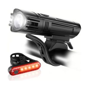 Ensemble D'éclairage De Vélo Puissant Et Rechargeable Par Usb - Phare Et Feu Arrière Ultra-Lumineux Avec 4 Modes Pour Une Utilisation En Extérieur Sûre Et Polyvalente - Neuf