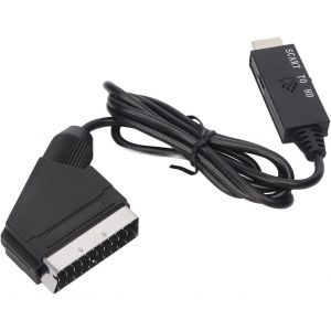 ChenQuanSarl-Convertisseur Hdmi Vers P&eacute;ritel, Vid&eacute;o Num&eacute;rique Hd 1080P Hdmi Vers Vid&eacute;o Analogique Et Adaptateur Audio L/R Prenant En Dvi, Pour La Lecture Crt/Vhs/Dvd Cvbs - Neuf