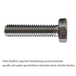 Lot De 20 Vis À Tête Hexagonale M8 X 25 En Acier Inoxydable Avec Écrous Et Rondelles Autobloquants,Vis À Ressort Hexagonales,Vis Filetées Din 933 (M8 X 25 Mm) - Neuf