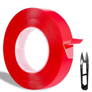 DOUBLE face EXTRA fort exterieur RUBAN 11 meter,largeur 9mm,l'&eacute;paisseur 1mm R&eacute;sistant &agrave; la Chaleur 30&ordm; a 120&ordm; C Polyvalent Int&eacute;rieur/Ext&eacute;rieur Pouvoir de pr&eacute;hension &eacute;lev&eacute; - Neuf